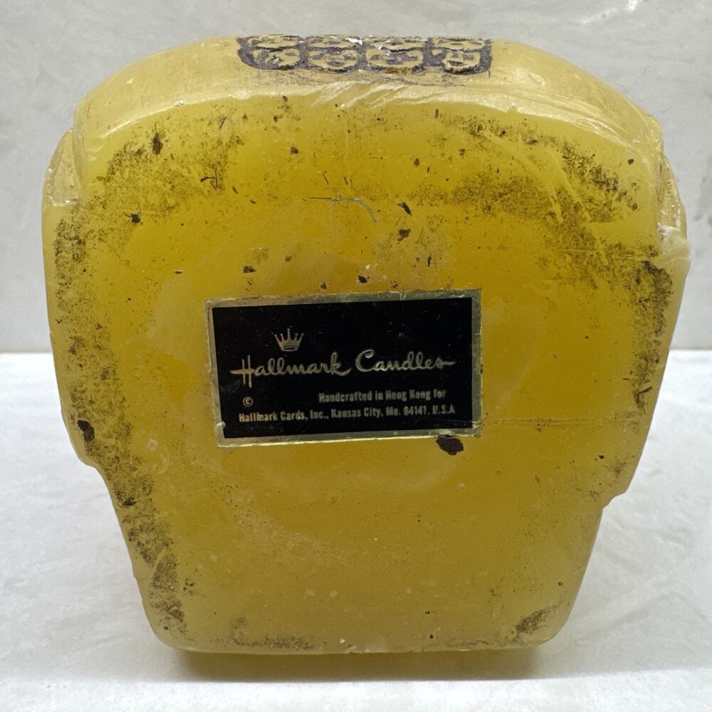 1969 Vtg Retro Mid Century Modern Hallmark Wax Owl Candle 7.25” Never Burned - Picture 6 of 7
